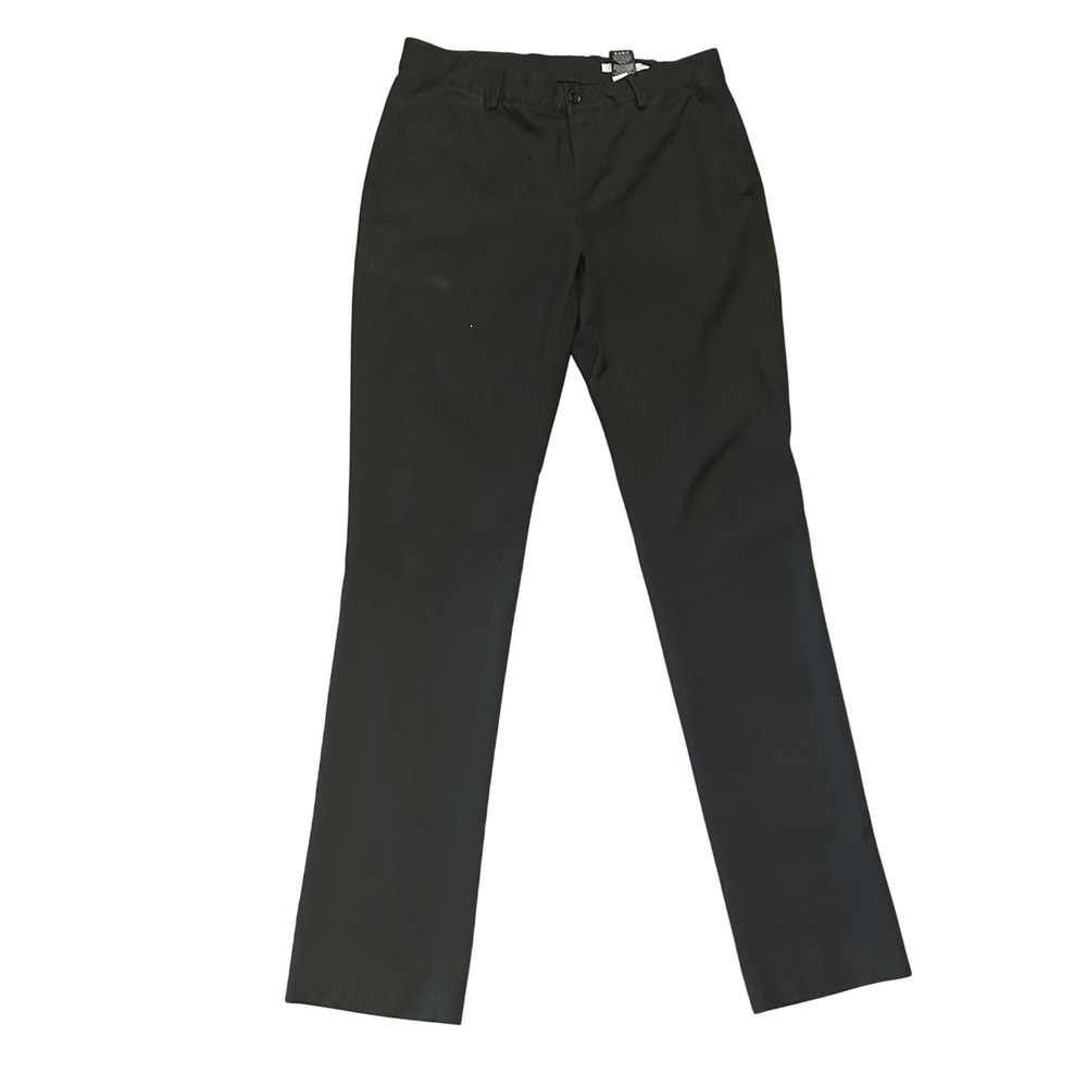 Greg Norman Men's Golf Pants 32x34 Black Performance Stretch Slim Flat Front